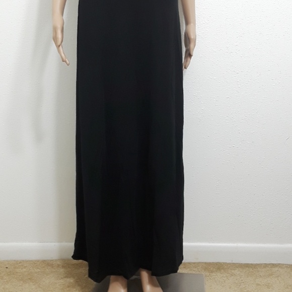 new long black dress sleeveless - Picture 2 of 4